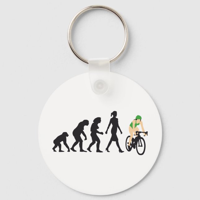 evolution female bicacle racer nyckelring (Framsida)