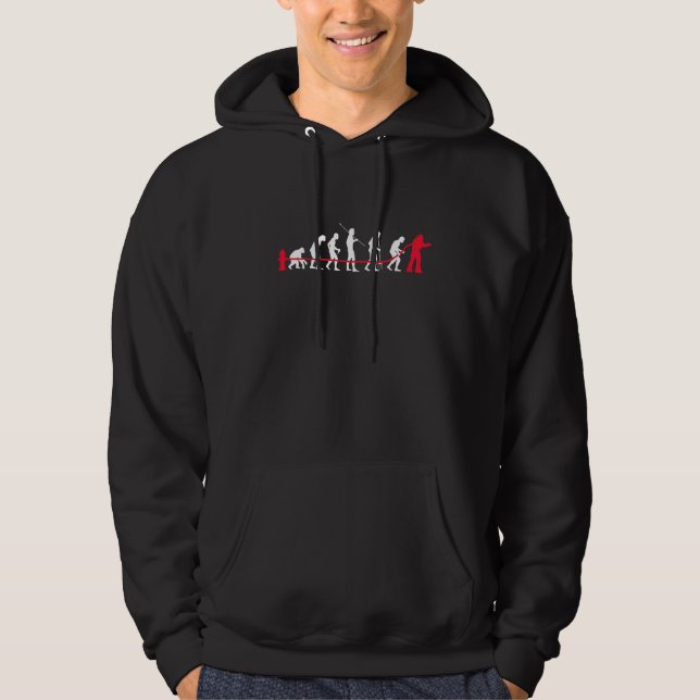Evolution Firefighter Fire Department Fire Lastbil Hoodie (Framsida)