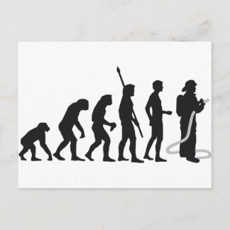 evolution firefighter vykort
