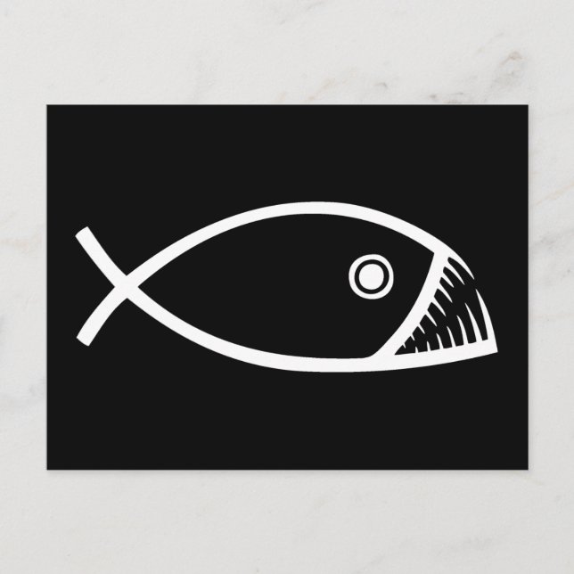 Evolution Fish Vykort (Framsida)