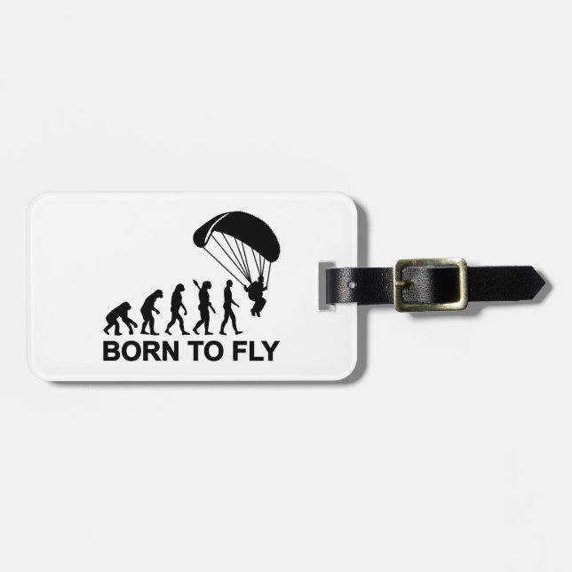 Evolution födda Skydiving som flyger Bagagebricka (Horisontell Framsida)