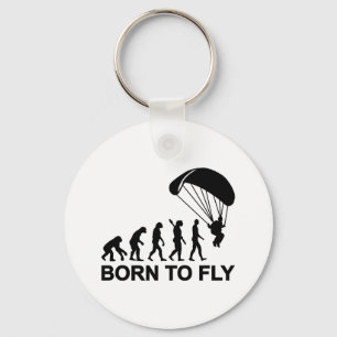 Evolution födda Skydiving som flyger Nyckelring
