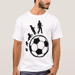 evolution football humain bebe foetus evoluzione e t shirt