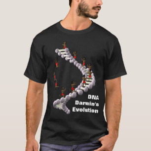 Evolution för DNA Darwins Tee Shirt