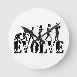 Evolution för musik för musikband för rund klocka