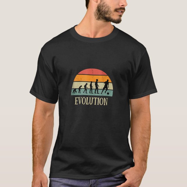 Evolution fotboll present för män Tank Top T Shirt (Framsida)