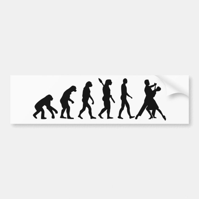 Evolution foxtrot dansen bildekal (Framsidan)
