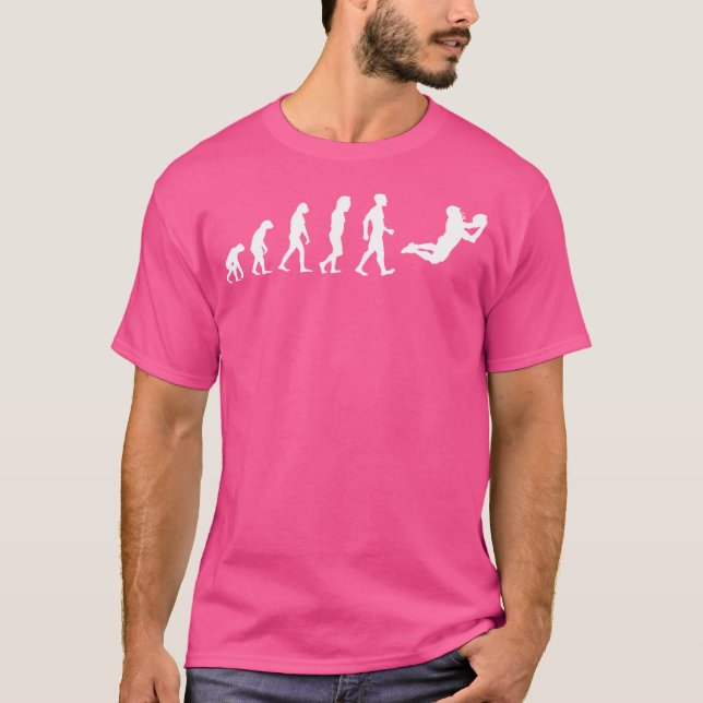 Evolution Funny American Football Player T Shirt (Framsida)