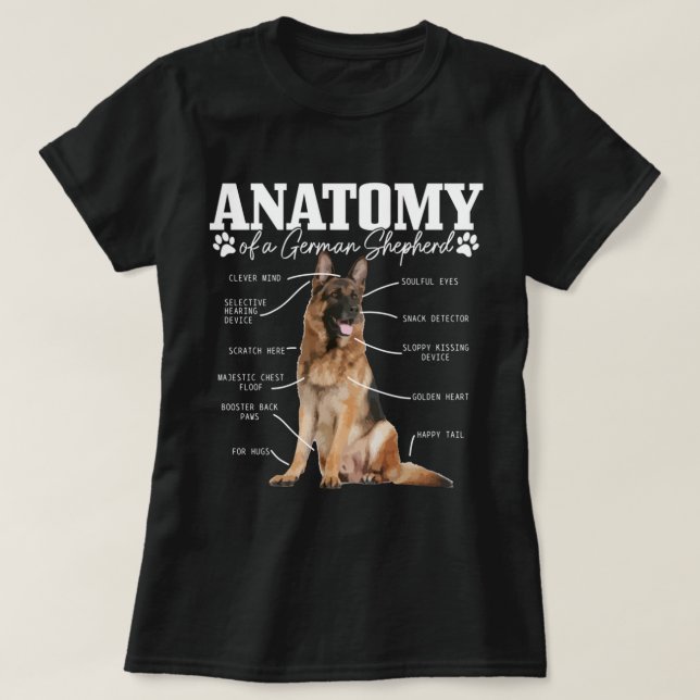 Evolution German Shepherd Evolution German Shepher T Shirt (Design framsida)