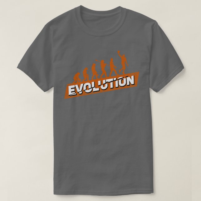 Evolution Gift för basketbollspelare T Shirt (Design framsida)