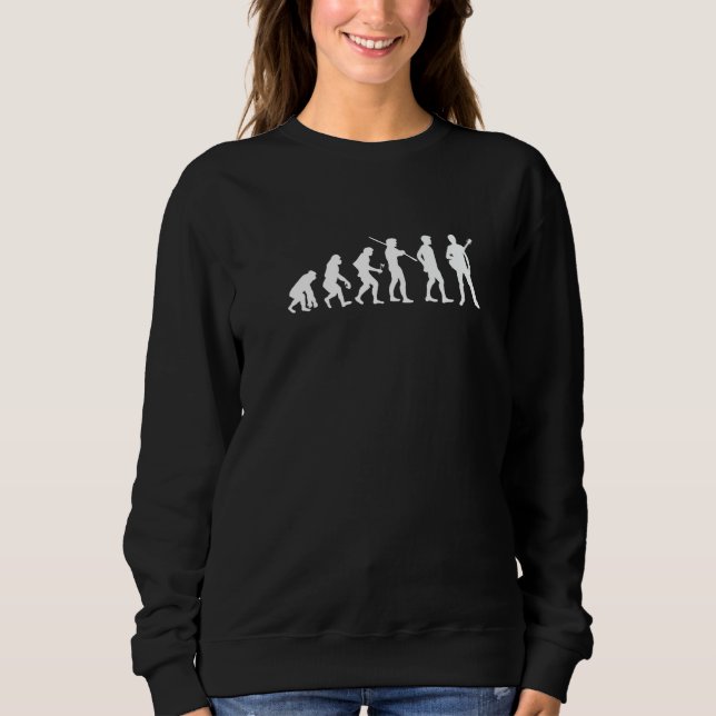 Evolution Gitarr  Gitarrspelare Gitarrist Musiker T Shirt (Framsida)