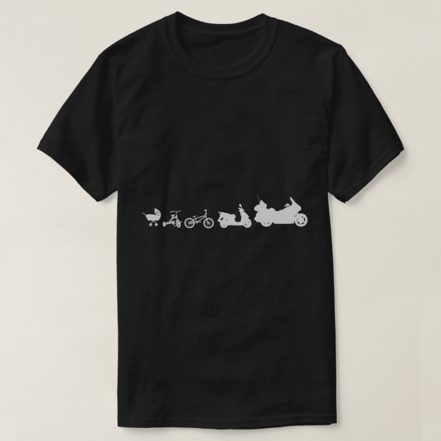 Evolution Goldwing Motorcle Gift for motorcyclis T Shirt (Design framsida)
