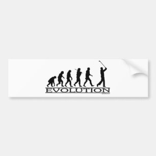 Evolution - Golf - man Bildekal