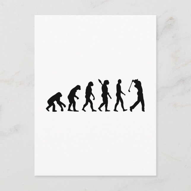 Evolution Golf Player Vykort (Framsida)