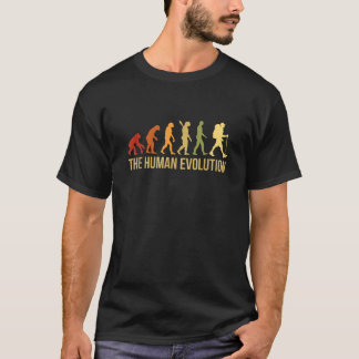 Evolution Grafik Utomhus Vandring Natur Vandring H T Shirt