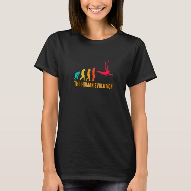 Evolution Graphic Gymnast Gymnastics Acrobat Acrob T Shirt (Framsida)