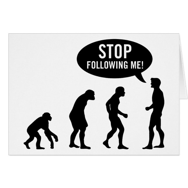 evolution hälsningskort (Framsidan Horizontal)