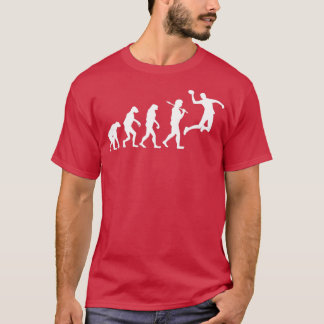 Evolution Handball Handbollhanterare hoppar presen T Shirt