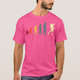 Evolution Hiking Manar Humor Hiking Gift Idea Vint T Shirt