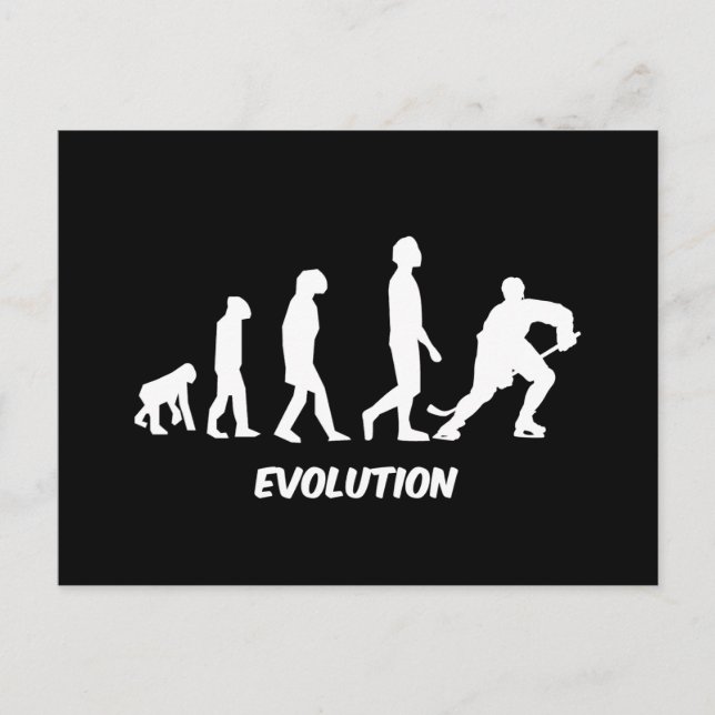 evolution hockey vykort (Framsida)