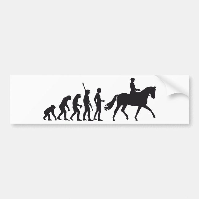 evolution horse riding bildekal (Framsidan)