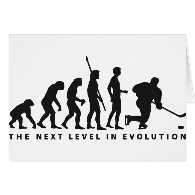 evolution icehockey hälsningskort (Framsidan Horizontal)