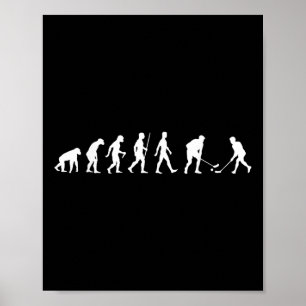 Evolution Indoor Hockey Utveckling Hockeyspelare Poster
