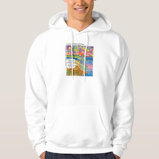Evolution Inte Så Kul Roliga Gåvor T-shirts Samlar Tröja Med Luva (Framsida)