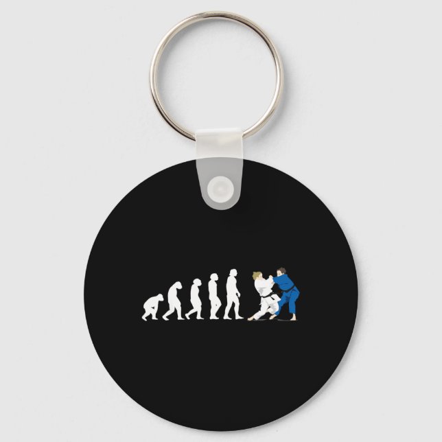 Evolution Judo Judoka Taekwondo Karate Aikido Nyckelring (Framsida)