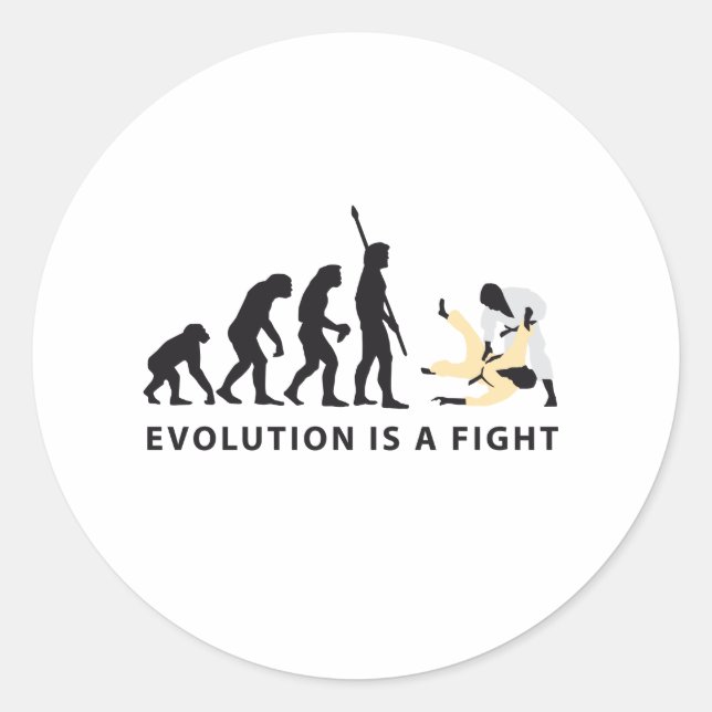evolution Judo Runt Klistermärke (Framsida)
