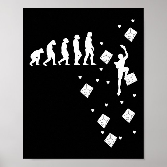Evolution Klättring Sport Klättring Bouldering Klä Poster (Framsidan)