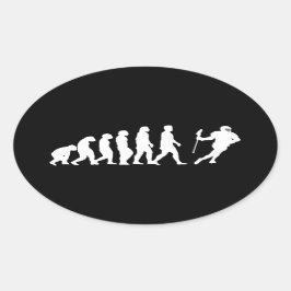 Evolution Lacrosse Ovalt Klistermärke