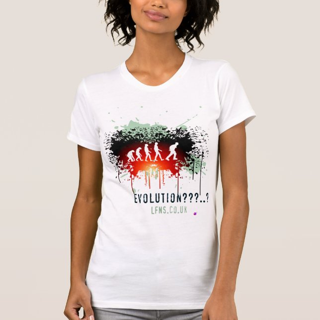 Evolution/lämnad behålla tee shirt (Framsida)