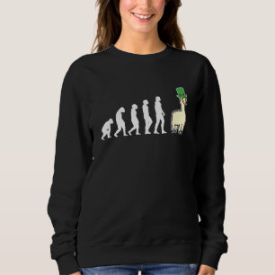 Evolution Llama Alpaca St patricks day T Shirt
