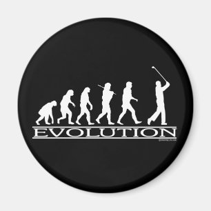 Evolution - man - Golf Magnet