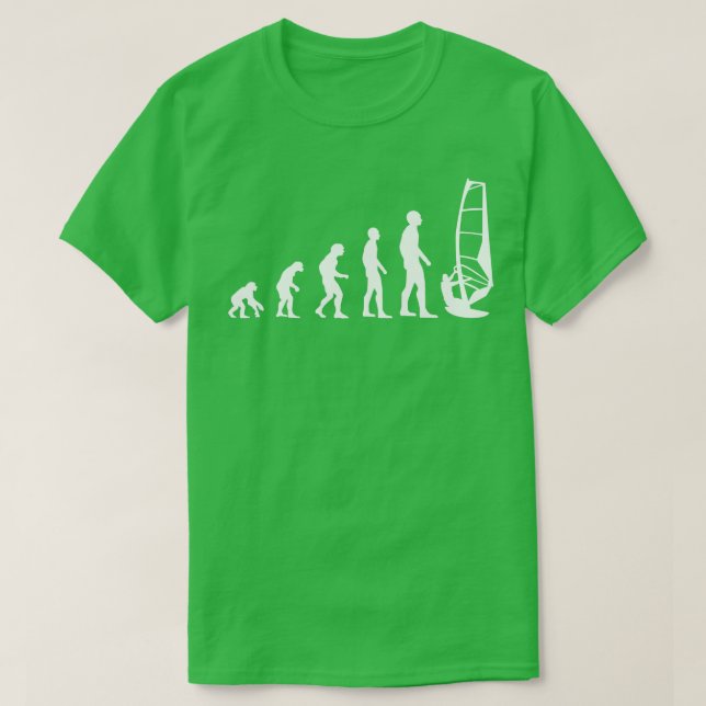 Evolution Manar Windsurfing Funny Gift Idea Long S T Shirt (Design framsida)