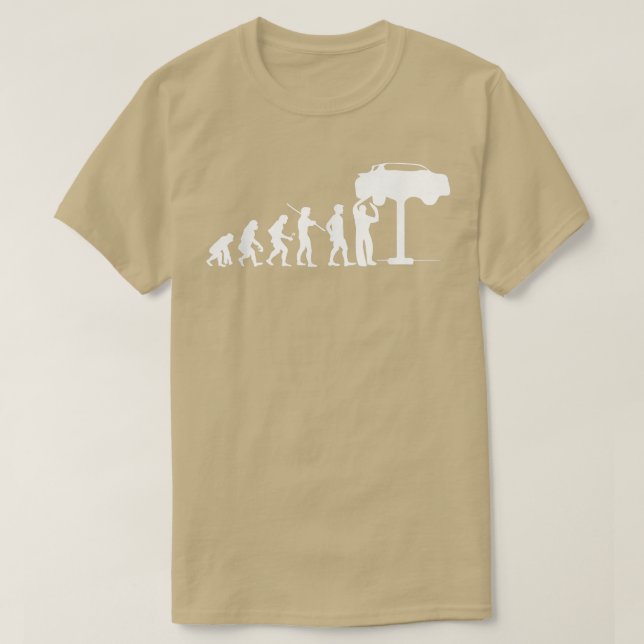 Evolution Mechanic Funny  Automotive Technician Gi T Shirt (Design framsida)