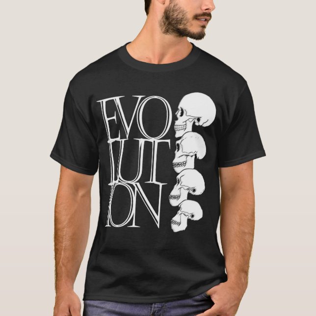 Evolution (mörk skjorta) tröja (Framsida)