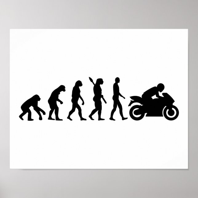 Evolution motorcykel poster (Framsidan)