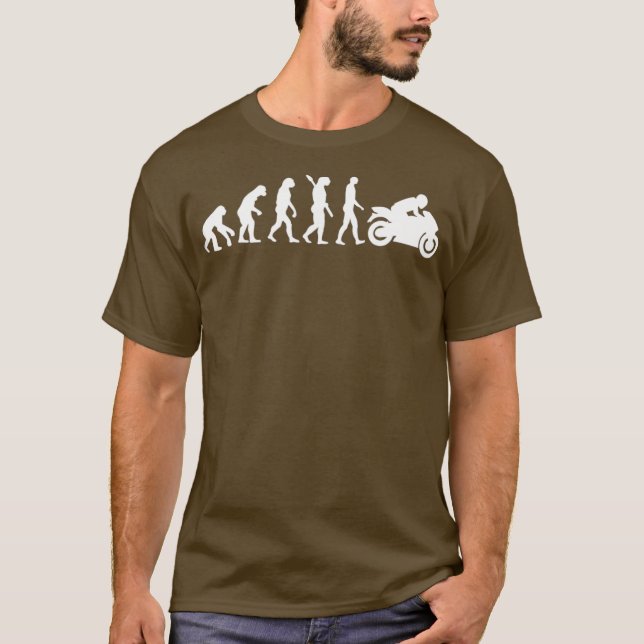 Evolution motorcykel t shirt (Framsida)