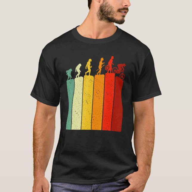 Evolution MTB Mountain Biking Bicycle For Biker Me T Shirt (Framsida)