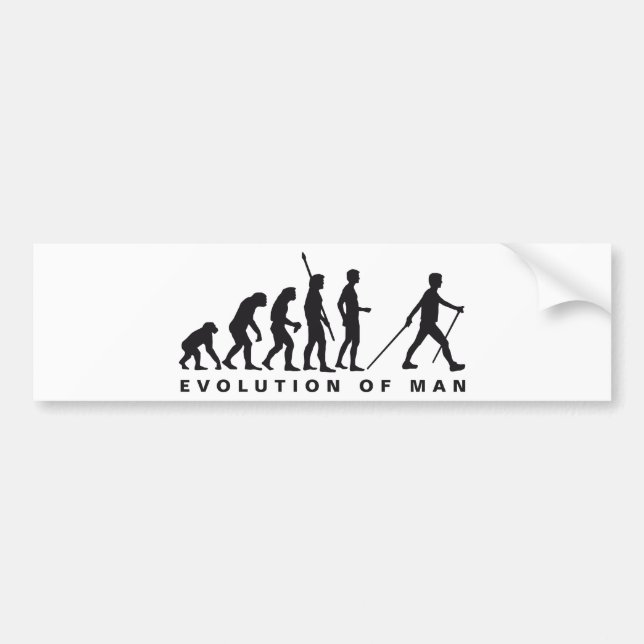evolution nordic walking bildekal (Framsidan)