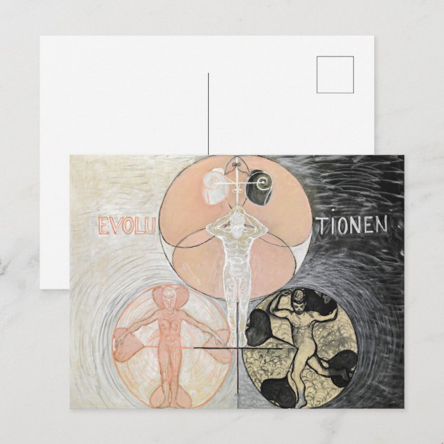 Evolution nr 2 | Hilma af Klint |  Vykort (Fram/baksida)