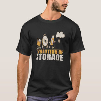 Evolution Of Data Storage Devices USB Floppy Disk  T Shirt