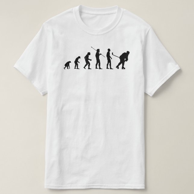 Evolution of Ice Hockey Player Sports Meme Bv T Shirt (Design framsida)