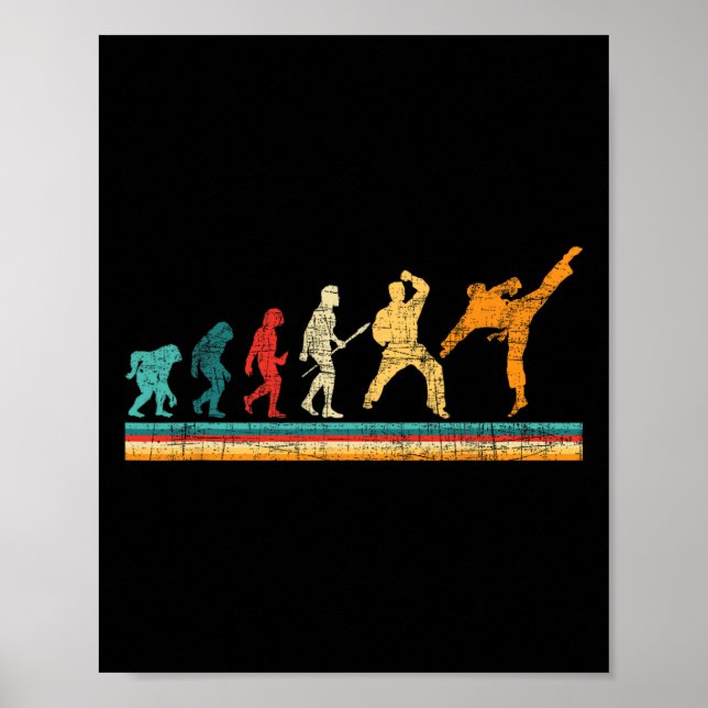 Evolution Of Karate - Martial Arts Coach Karateka  Poster (Framsidan)