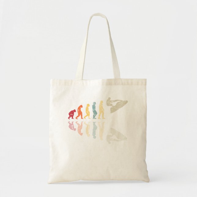 Evolution of man Jetski Surfing använde Retro Vint Tygkasse (Framsidan)