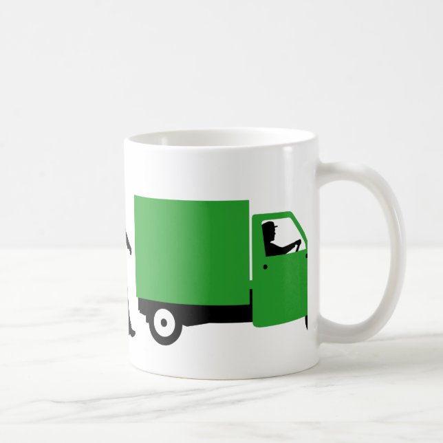 Evolution of man Piaggio Ape mini transporter Kaffemugg (Höger)