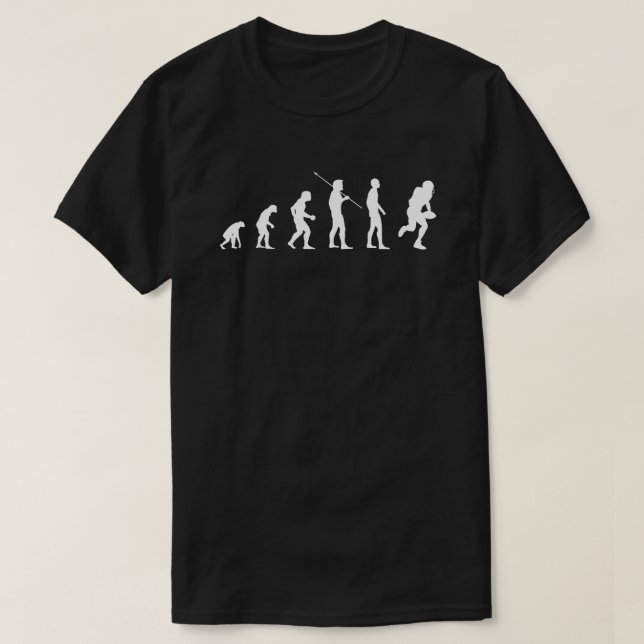 Evolution of Mankind ・ Finny American Football wv T Shirt (Design framsida)
