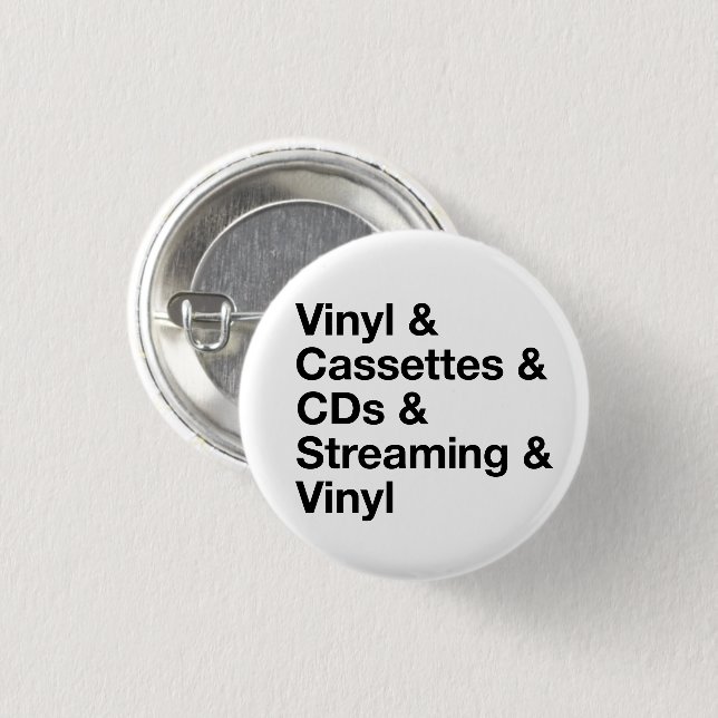 Evolution of Music Button Knapp (Framsida & baksida)